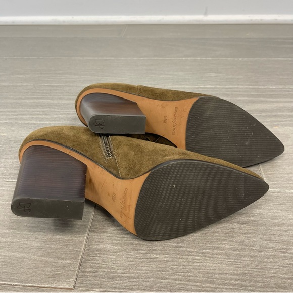 Donald J Pliner Verie Shooties Suede Ankle Boots Booties Shoes Stacked Heels 9.5 - Picture 14 of 16